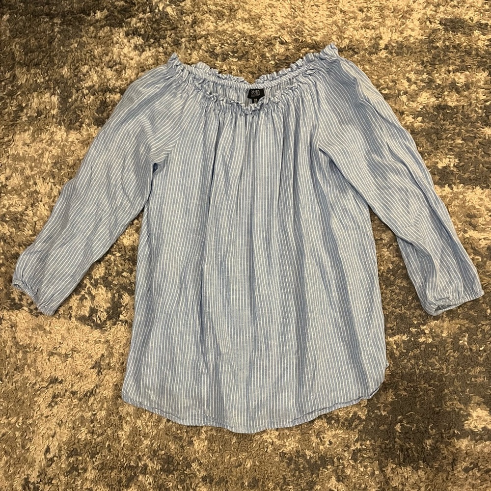 Cotton pinstripe top